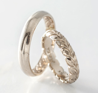 ハワイアンウエディング　結婚指輪